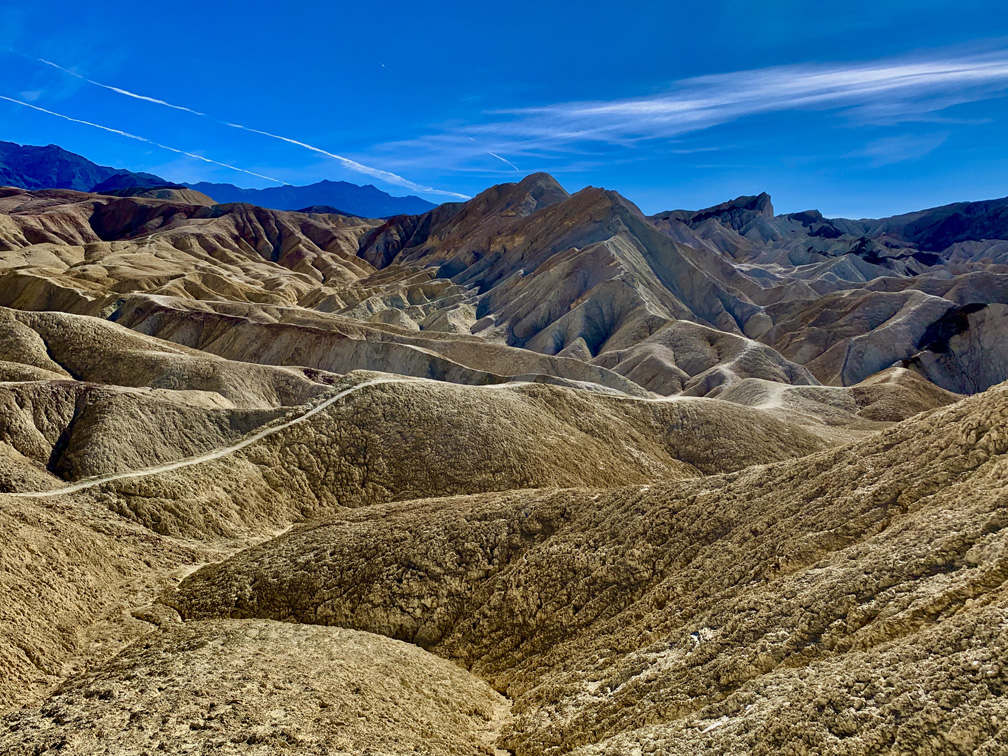 The landscape along the Golden Canyon Trail in Death Valley is a feast for the eyes.