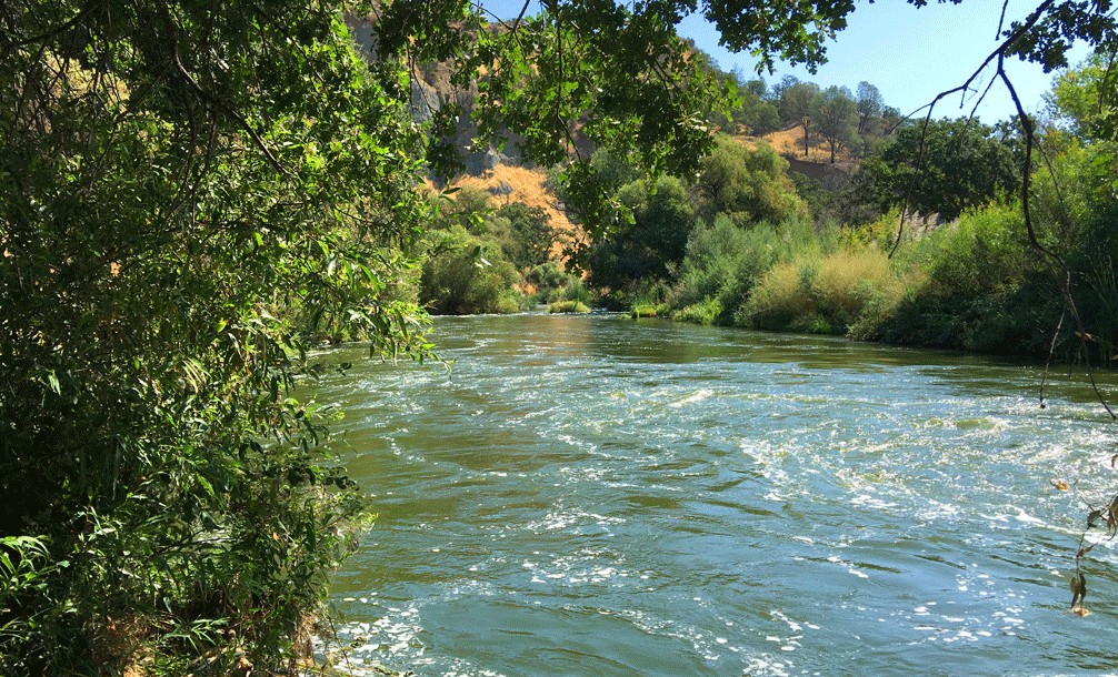 When Cache Creek flows, it makes it impossible to cross at Baton Flat and continue the trail from the other side. There are places to sit, rest and have lunch near the creek before turning back.
