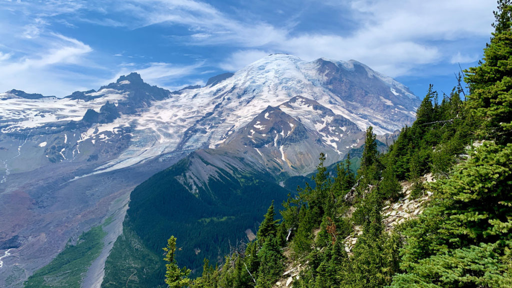 Mount Rainier from the Emmons Overlook.