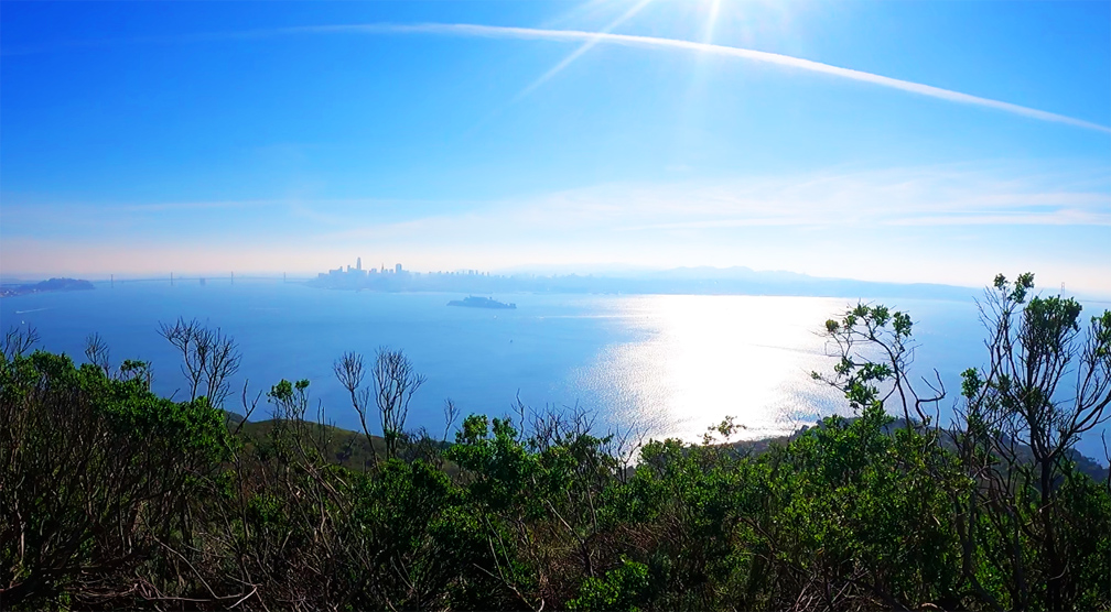 The views from the top of Angel Island offer a 360 degree view of the San Francisco Bay.