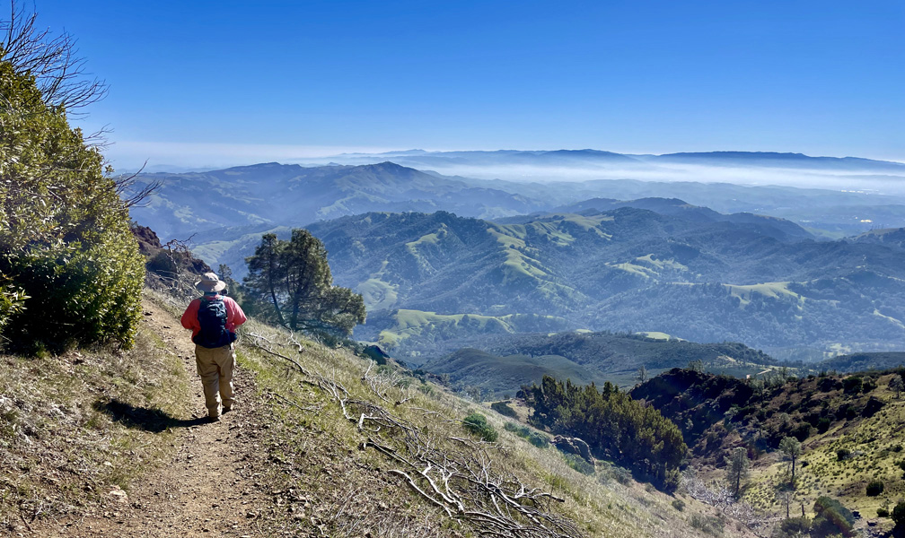 The views from the trails around the top of Mount Diablo can be stunning.