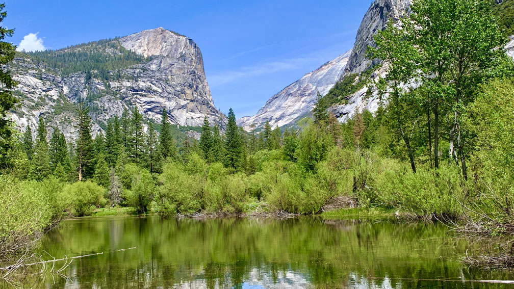 Mirror Lake at Yosemite National Park.