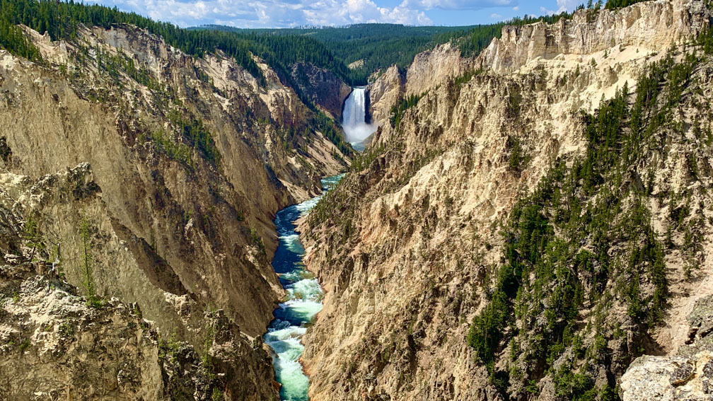 Lower Yellowstone Falls from Artist Point.